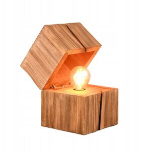 Φωτιστικό τραπεζιού TRIO TREASURE 1xE14 max 2W 225lm(περιλαμβάνεται) χρώμα ξύλου 16x12x12cm