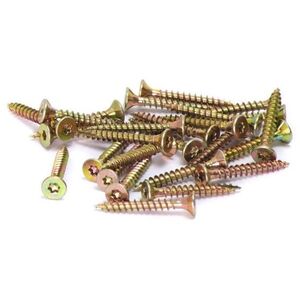 CHIPBOARD SCR T30 6.0X100/60 YELL ZN4PCS