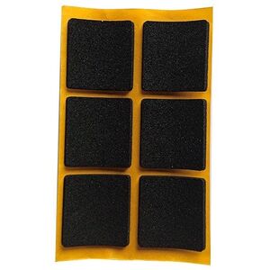 ADHESIVE PADS 2.5MM BLACK 30X30MM 6