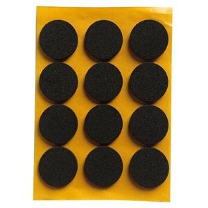 ADHESIVE PADS 2.5MM BLACK D 20MM 12