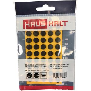 ADHESIVE PADS 2.5MM BLACK D 9MM 45