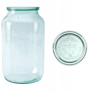 Κυλινδρικό βάζο 3000 ml με καπάκι - σετ 4 τεμ