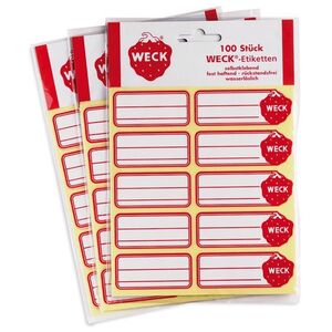 Ετικέτες Weck 100 τεμ