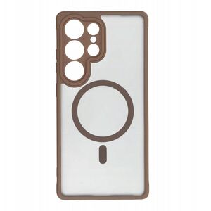 Θήκη FULL MATTE MAG COVER συμβατή με MagSafe για SAMSUNG S25 PLUS καφέ