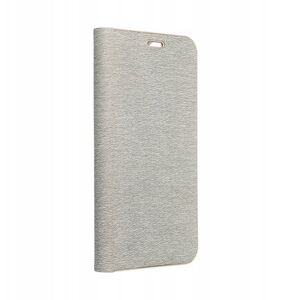 Θήκη LUNA Book Gold για XIAOMI Redmi Note 14 4G (GLOBAL - 164,84mm x 78,15mm x 8,16mm) ασημί