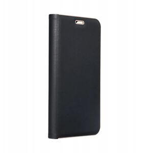 Θήκη LUNA Book Gold για XIAOMI Redmi Note 14 4G (GLOBAL - 164,84mm x 78,15mm x 8,16mm) μαύρο