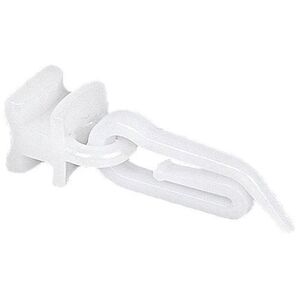 SLIDER W A HOOK PLASTIC WHITE 30