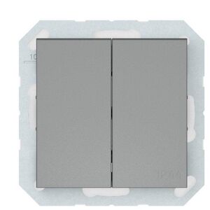 SWITCH 2GANG GREY IP44 P510-020-04 QR