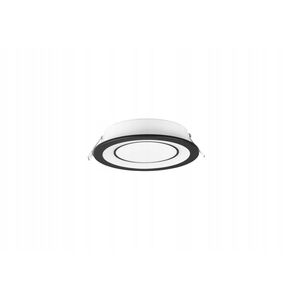 Φωτιστικό LED χωνευτό TRIO CORE, 10 W, 3000 K, 1040 lm, 2 πηγές φωτός, μαύρο, O15 cm