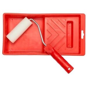 FOAM ROLLER 11CM+HANDL+TRAY 15X32CM OKKO