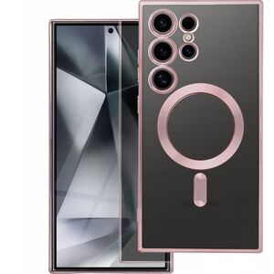 Θήκη ELECTRO MAG COVER συμβατή με MagSafe για SAMSUNG S25 Plus ροζ χρυσό