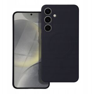 Θήκη SILICONE MAG COVER συμβατή με MagSafe για SAMSUNG S25 μαύρη