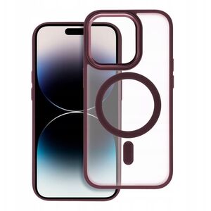 Θήκη MATTE MAG COVER συμβατή με MagSafe για SAMSUNG S25 PLUS κόκκινο