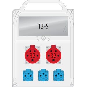 Pawbol Rozdzielnica R-BOX 380R 2x32A/5p 3x250V 13S - B.18.380-35