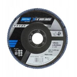 Norton Clipper Λειαντικός δίσκος Norton X-Treme R860 125 P60 FLD FDTF 125x22 R860 NOR P60 X860 EU