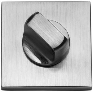 Βύσμα WC 17 SLIM, τετράγωνο, Q5+διάμετρος 6 mm, ματ χρώμα χρωμίου.