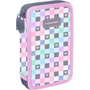 Piórnik Astra Piórnik podwójny bez wyposażenia Head Checkered Hearts AC2