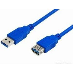 Kabel USB MediaRange USB-A - USB-A 3 m Niebieski (MRCS145)