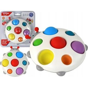 LeanToys Silikonowa Tablica Kolorowa Biedronka Pop It Edukacyjny