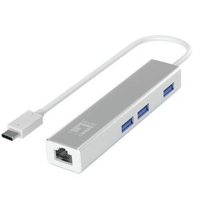 LevelOne Adapter USB-C -> GBit-LAN + USB3.0-Hub one size