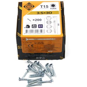 ΒΙΔΑ ΓΙΑ ΜΟΡΙΟΣΑΝΙΔΑ SCR T15 3.5X30 ΛΕΥΚΟ ZN(200)