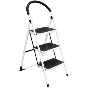 3 STEP STEEL LADDER BL-C103 ΛΕΥΚΟ