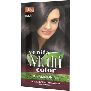VENITA_MultiColor szampon koloryzujący 1.0 Czerń 40g
