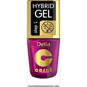 Delia DELIA COSMETICS Coral Hybrid Gel Lakier hybrydowy do paznokci nr 108 - multirefleks (bez lampy) 11ml