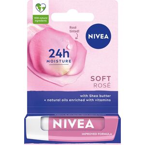 Nivea Nawilżająca Pomadka ochronna do ust Soft Rose 4.8g