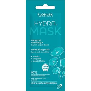 Floslek FLOSLEK Relax Time Maseczka nawilżająca Hydra na twarz,szyję i dekolt 6ml