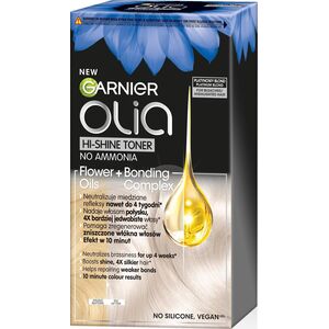 Garnier GARNIER Olia Hi-Shine Toner do włosów blond  - Platynowy Blond 1op.
