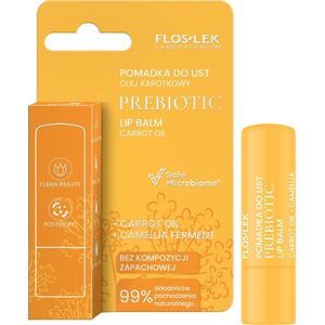 Floslek Prebiotic Lip Care Prebiotyczna pomadka do ust olej karotkowy 4 g