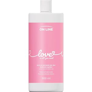 On Line ON LINE Emocje Żel i płyn do kąpieli 2w1 Love 900 ml