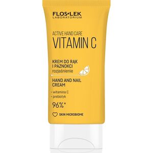 Floslek Floslek ACTIVE Krem do Rąk z Witaminą C i Prebiotykami, 50 ml - Intensywne Nawilżenie