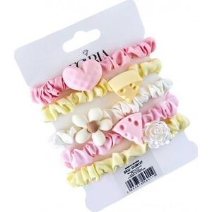 Gumki - frotki do włosów typu "scrunchie" (G127) - 1op.-5szt