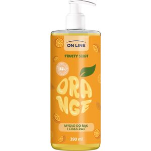 On Line Fruity Shot Mydło orange 390ml