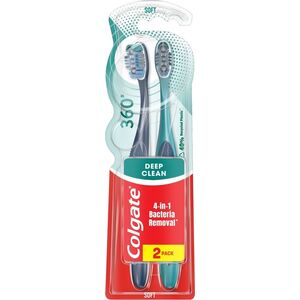 Colgate Szczoteczka do zębów 360 deep clean 1+1 gratis-soft 1op.-2szt