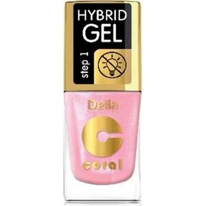 Delia Hybrid Gel Coral Lakier Do Paznokci 11ml Pink Pudding (100)