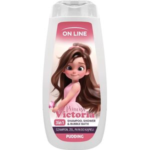 On Line Kids Princess Victoria 3w1 Szampon, Żel, płyn do kąpieli-pudding 400ml