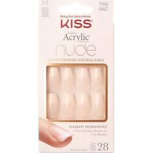Kiss Salon Acrylic French Nude Sztuczne paznokcie Leilani (M) 28szt.