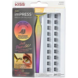 Kiss Kępki sztucznych rzęs impress-lash kit 01 1op.