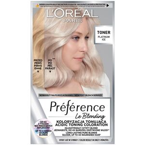 L'Oreal Paris Prfrence Le Blonding Toner do włosów Platinum Ice (01)