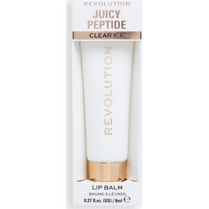 MAKE UP REVOLUTION REVOLUTION Juicy Peptide Balsam-błyszczyk do ust Clear Ice 8 ml