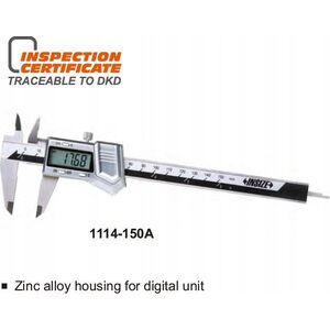 Insize SUWMIARKA  150 CYFR.   6 SQ ETUI Z CYNKU /CERT.