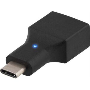 Adapter USB Deltaco USB-C - USB Czarny  (USBC-1200)