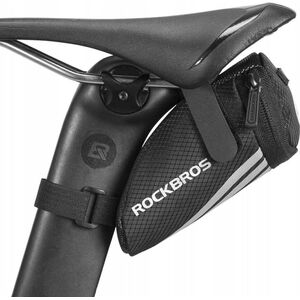 RockBros Mała torba rowerowa 0.2L na drobiazgi narzędzia pod siodełko czarna ROCKBROS