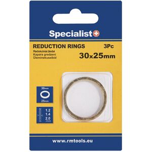 SPECIALIST+ δακτύλιος μείωσης, 30x25x1.2/1.4/2 mm, 3 τεμ.