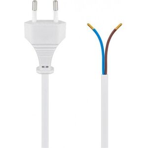 Kabel z wtyczką Euro do montażu, 1,5 m, biały - Wersja kolorystyczna Biały