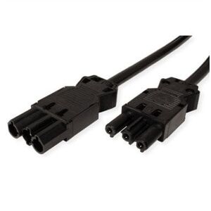 Przedłużacz BACHMANN GST18-3 męski/żeński, czarny, 0,5 m