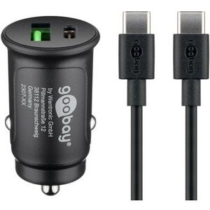 Dual USB zestaw do szybkiego ładowania samochodowego USB-C (27 W)